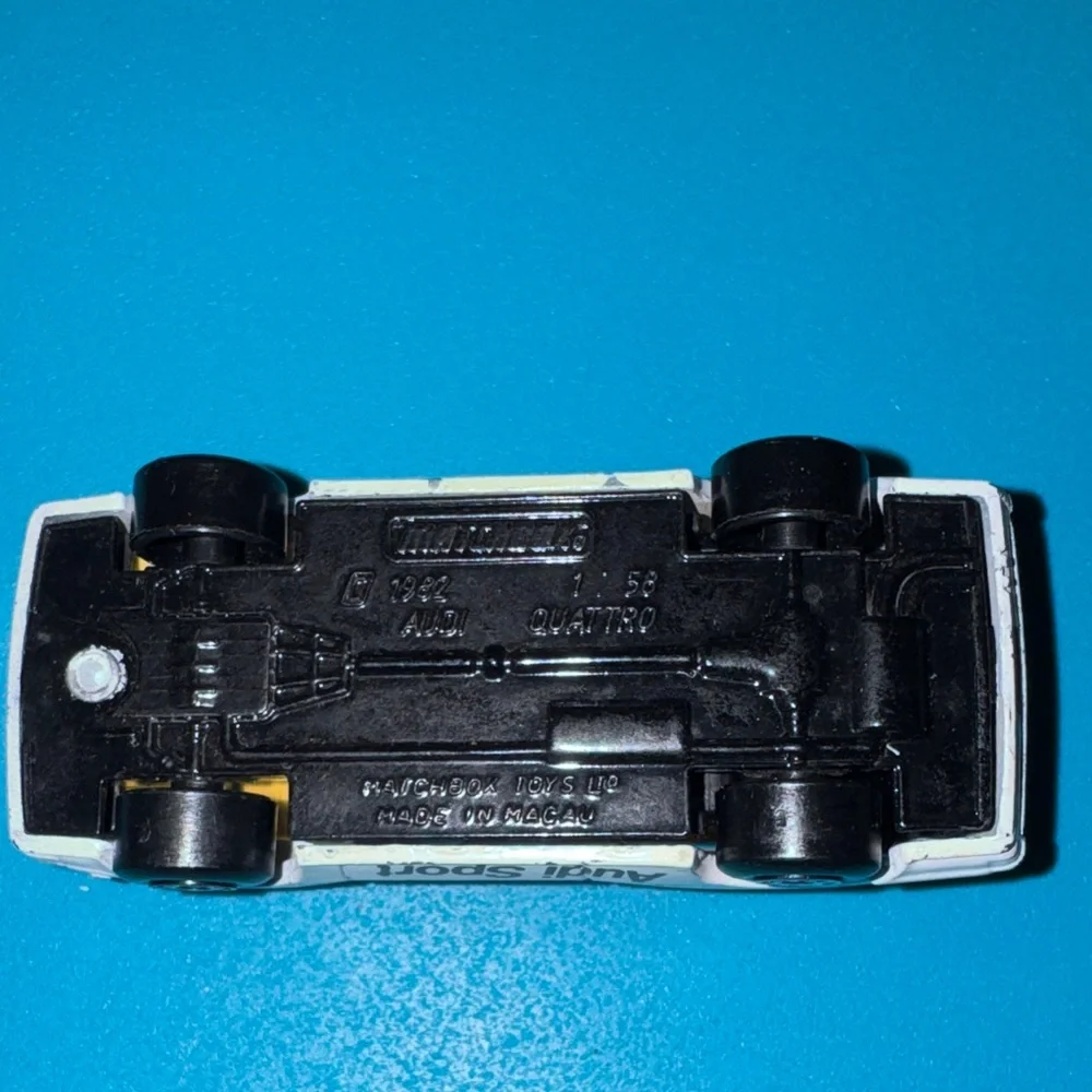VTG Matchbox Audi Quattro Sport 1982 RARE! Collectible 80s Vintage Die-Cast Car